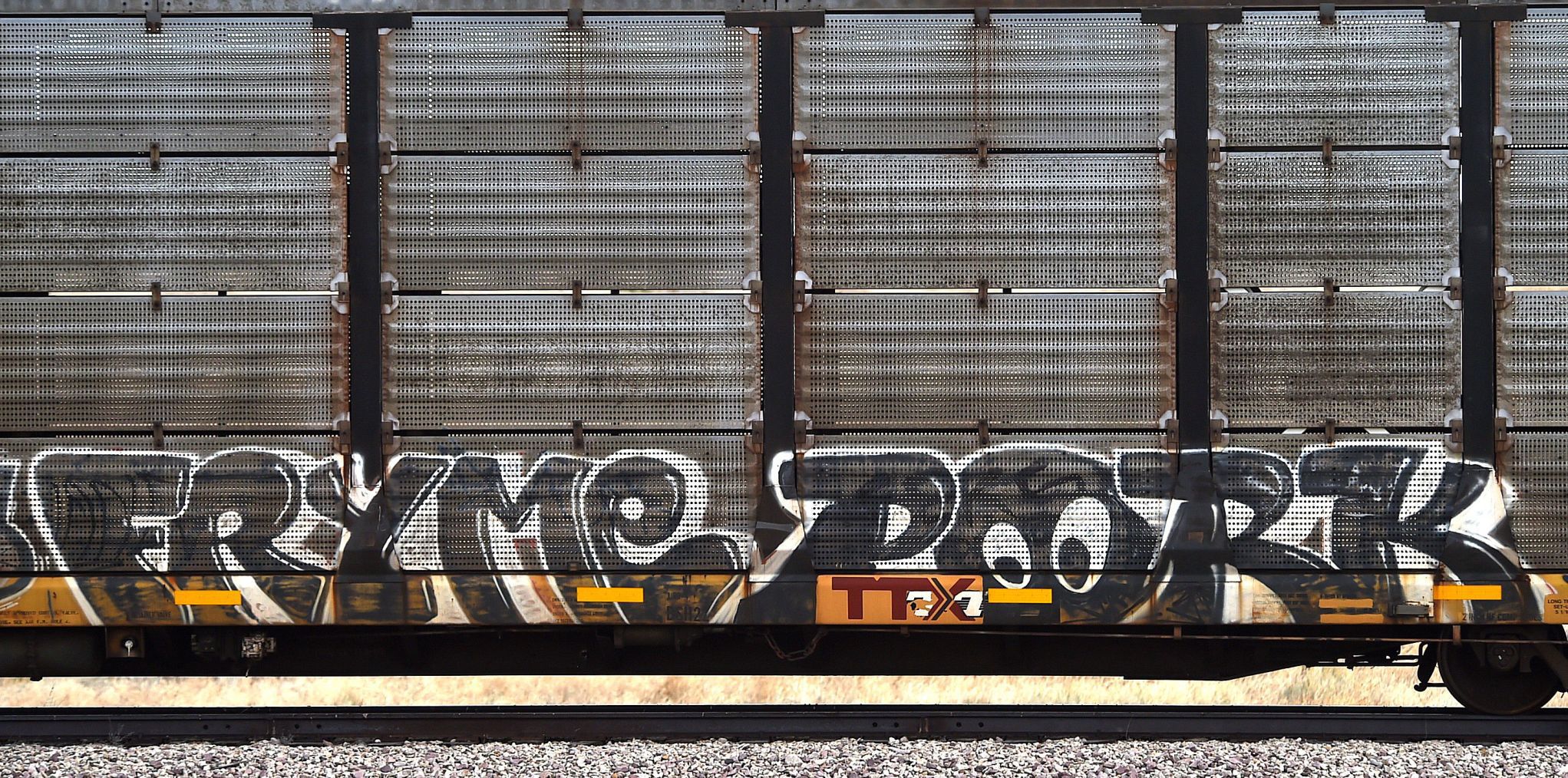 Graffiti rail cars